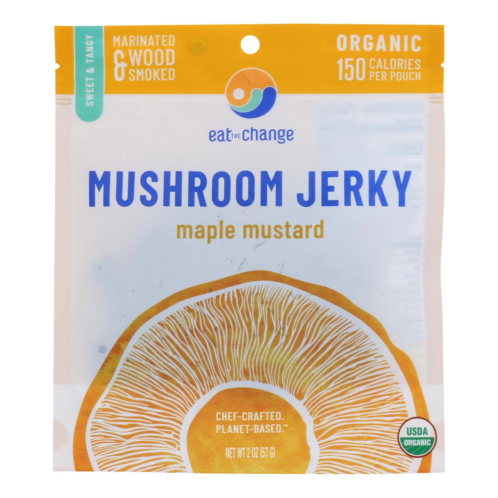 Eat The Change Organic Maple Mustard Mushroom Jerky, 2 oz
