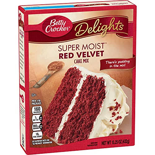 Betty Crocker Delights Super Moist Red Velvet Cake Mix - 15.25oz