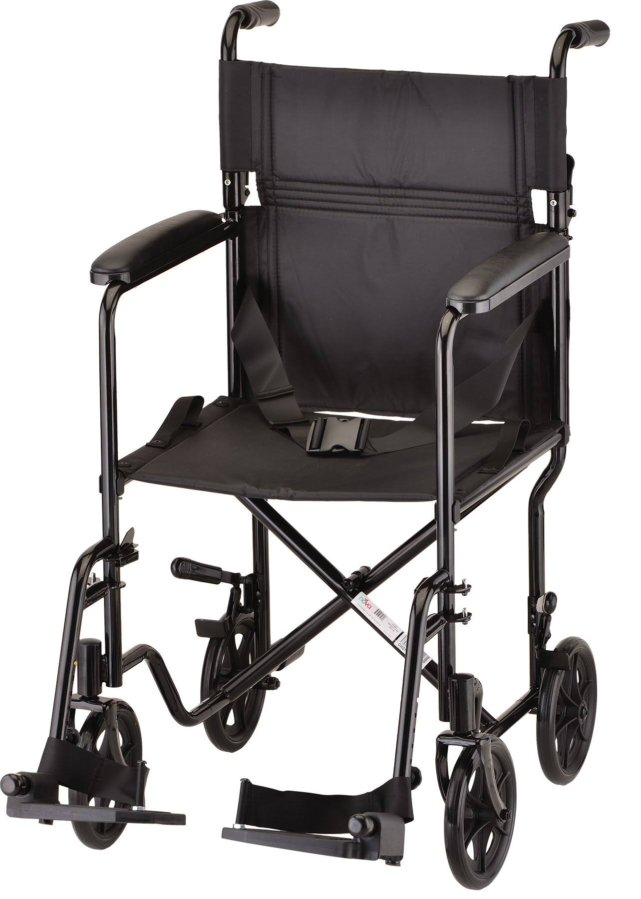 Nova Medical Products Steel Chair - Black, 19"