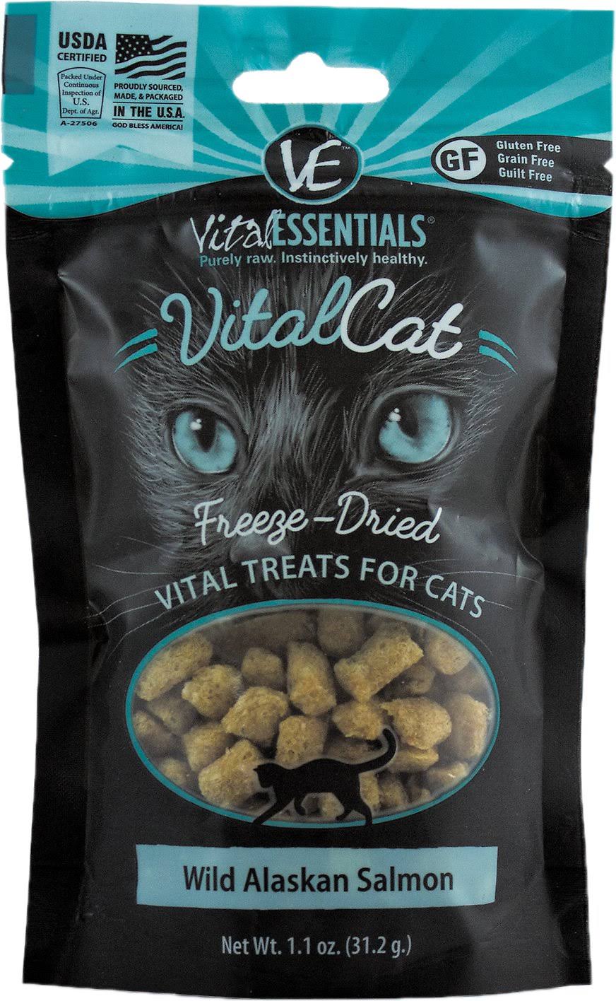 Vital Essentials Cat Freeze-Dried Wild Alaskan Salmon Treats - 1.1 oz.