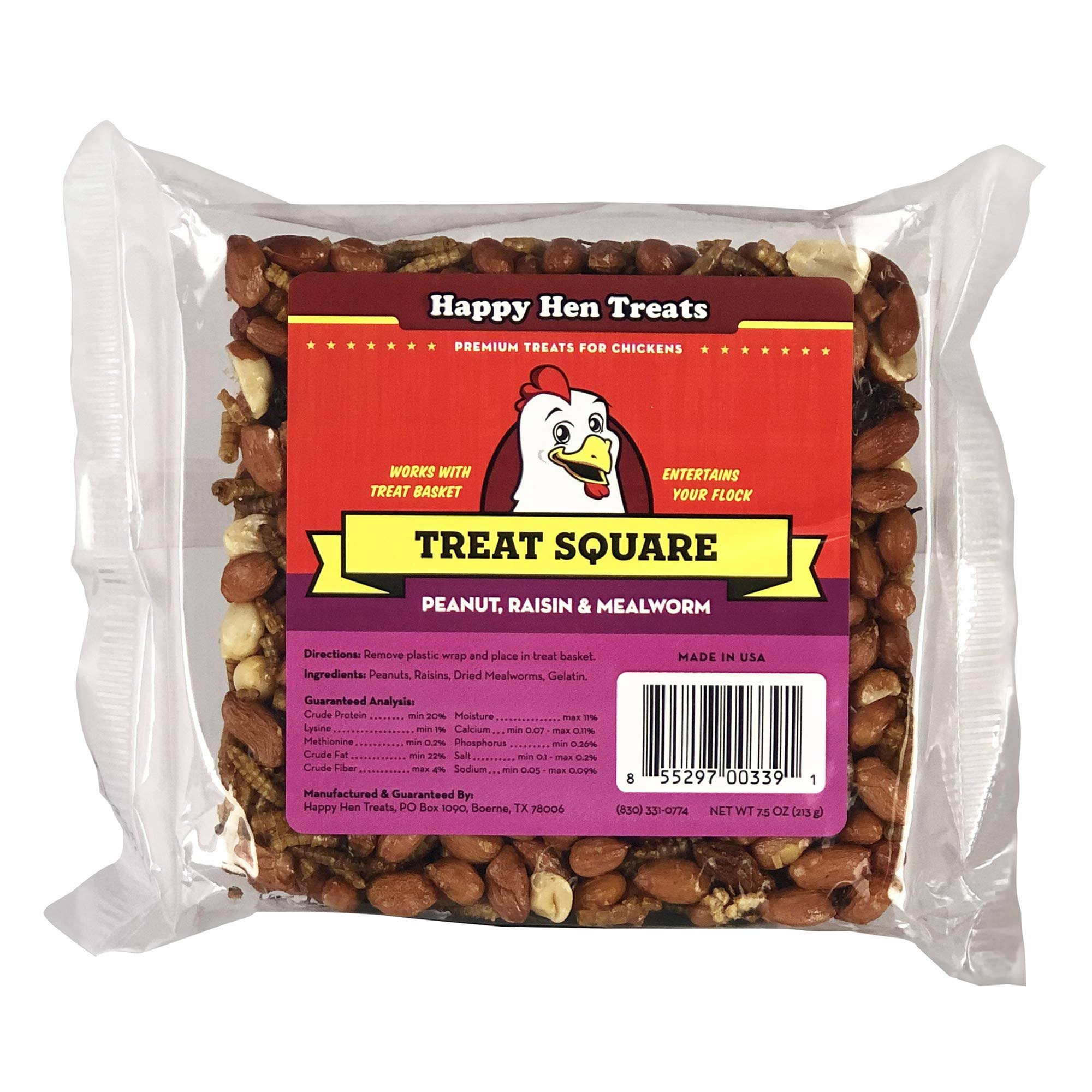 Happy Hen Treats Mealworm & Peanut Treat Square