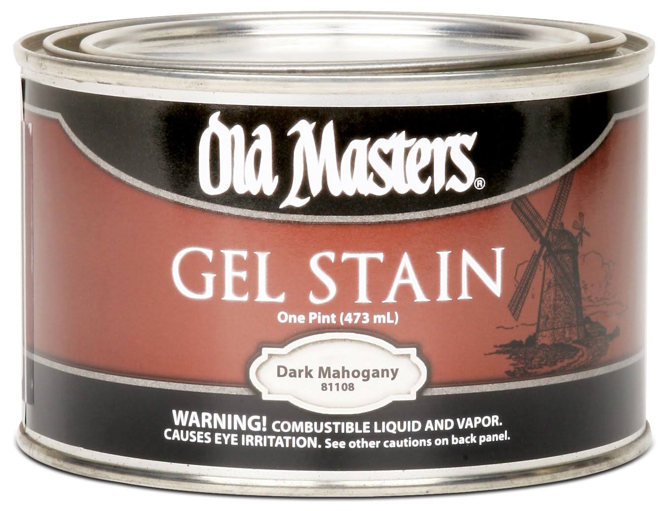 Old Masters Gel Stain - Dark Mahogany, 473ml