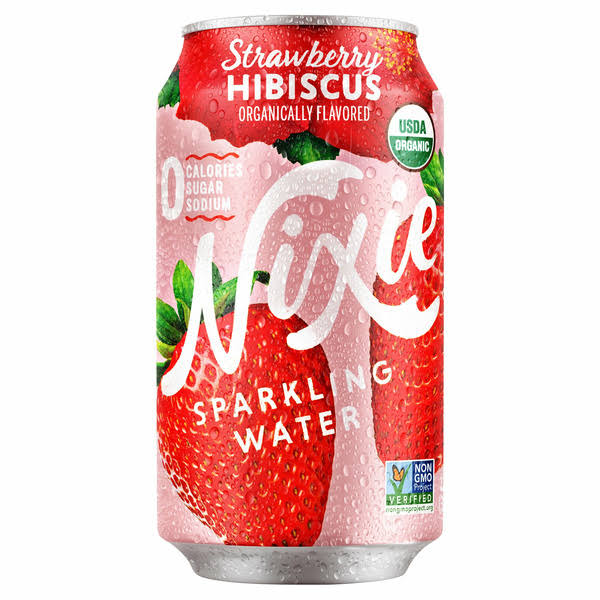 Nixie Strawberry Hibiscus Sparkling Water - 12 Ounces - Whole Foods Co-op - Hillside - Delivered by Mercato