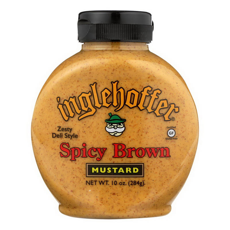 Inglehoffer - Mustard Spicy Brown Squeeze - Case of 6 - 10 oz