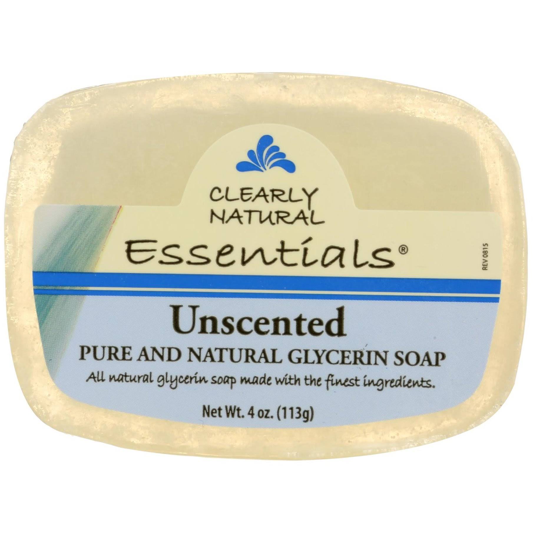 Clearly Natural Glycerine Soap - Unscented, 4 oz