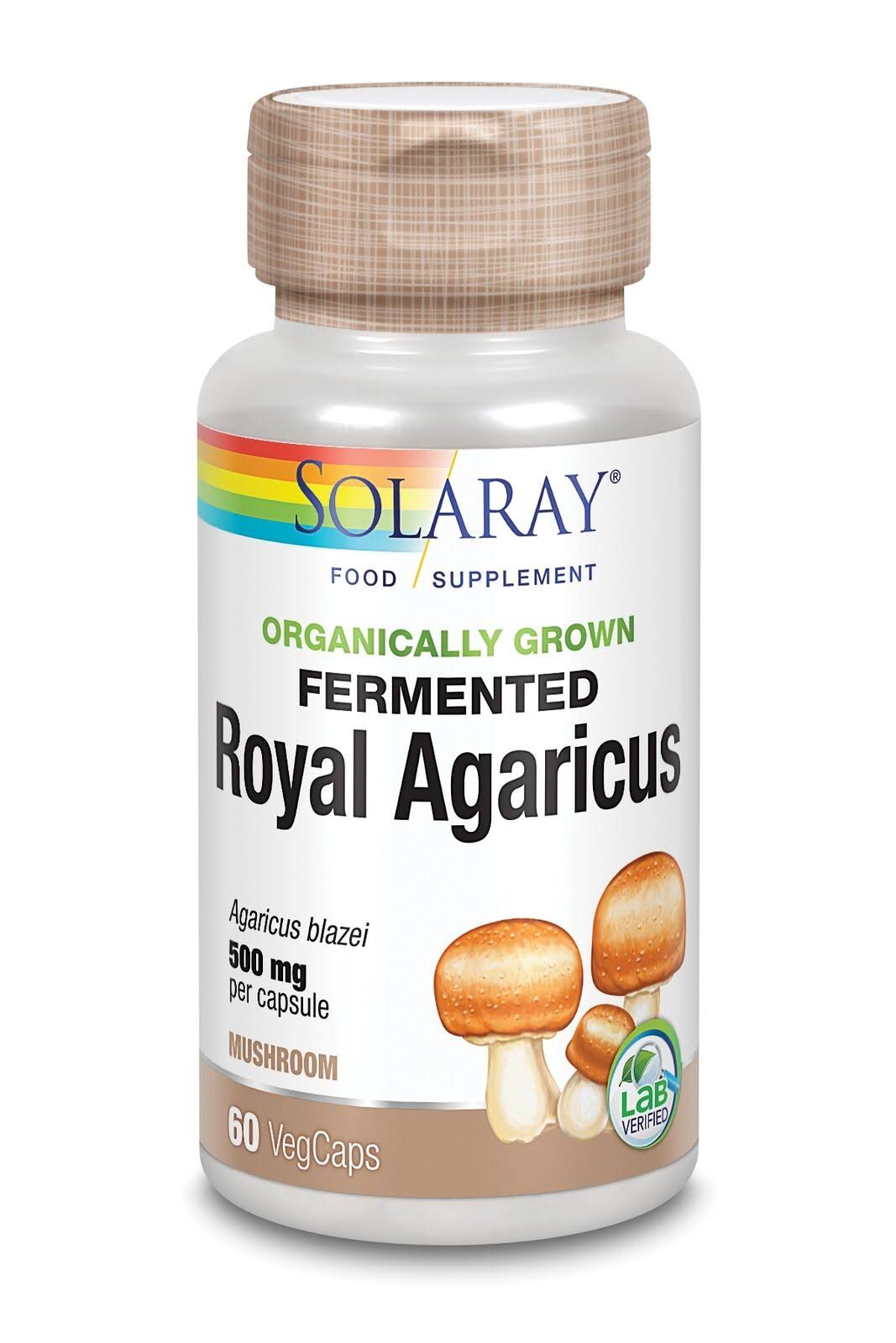 Solaray Organically Grown Fermented Royal Agaricus Mushroom
