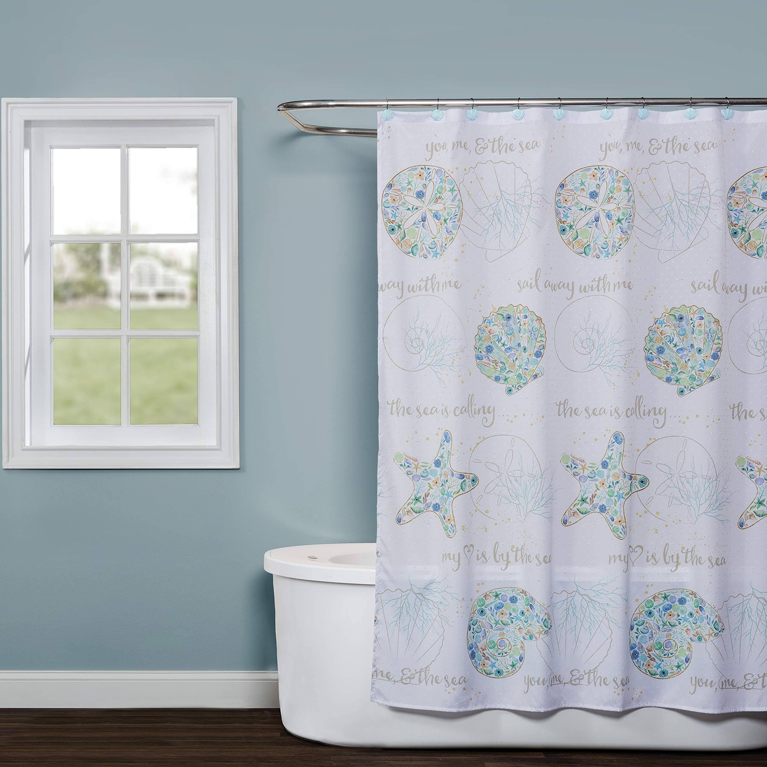 SKL Home Seaside Blossoms Shower Curtain | Bathroom | Free Shipping On All Orders | Delivery guaranteed | Best Price Guarantee
