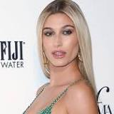 Hailey Bieber's green Versace wedding guest dress is out of this world