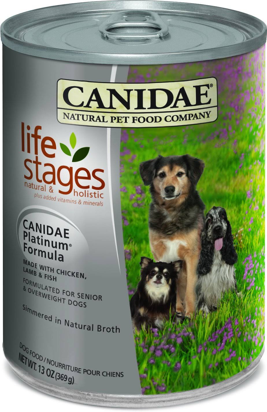 Canidae Life Stages Platinum Dog Food - Senior and Overweight, Adult, 13oz