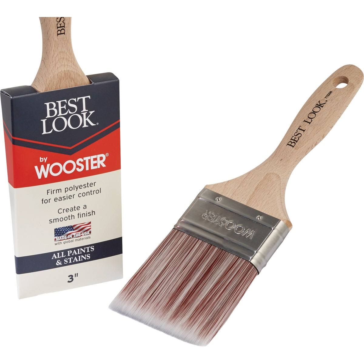 Best Look By Wooster 3 In. Flat Paint Brush D4024-3