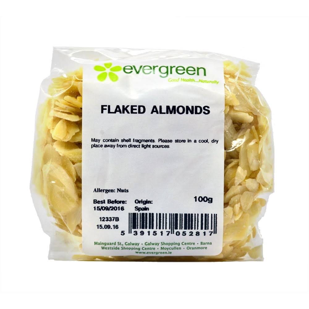 Evergreen Flaked Almonds 100g