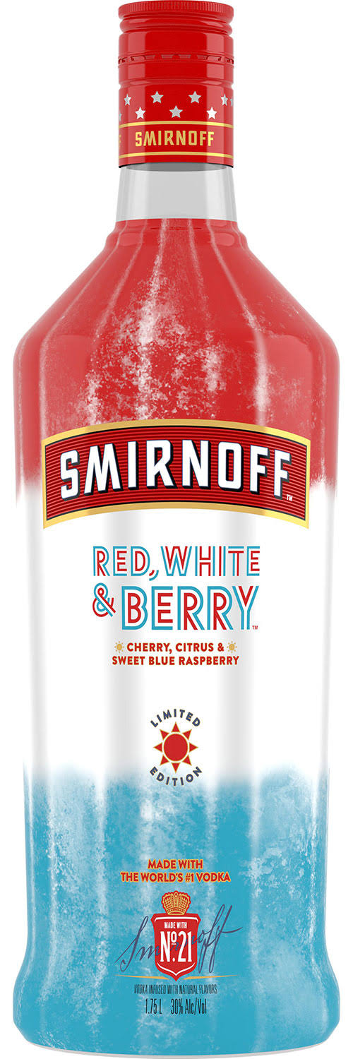 Smirnoff Vodka Red White & Berry - 1.75L 1