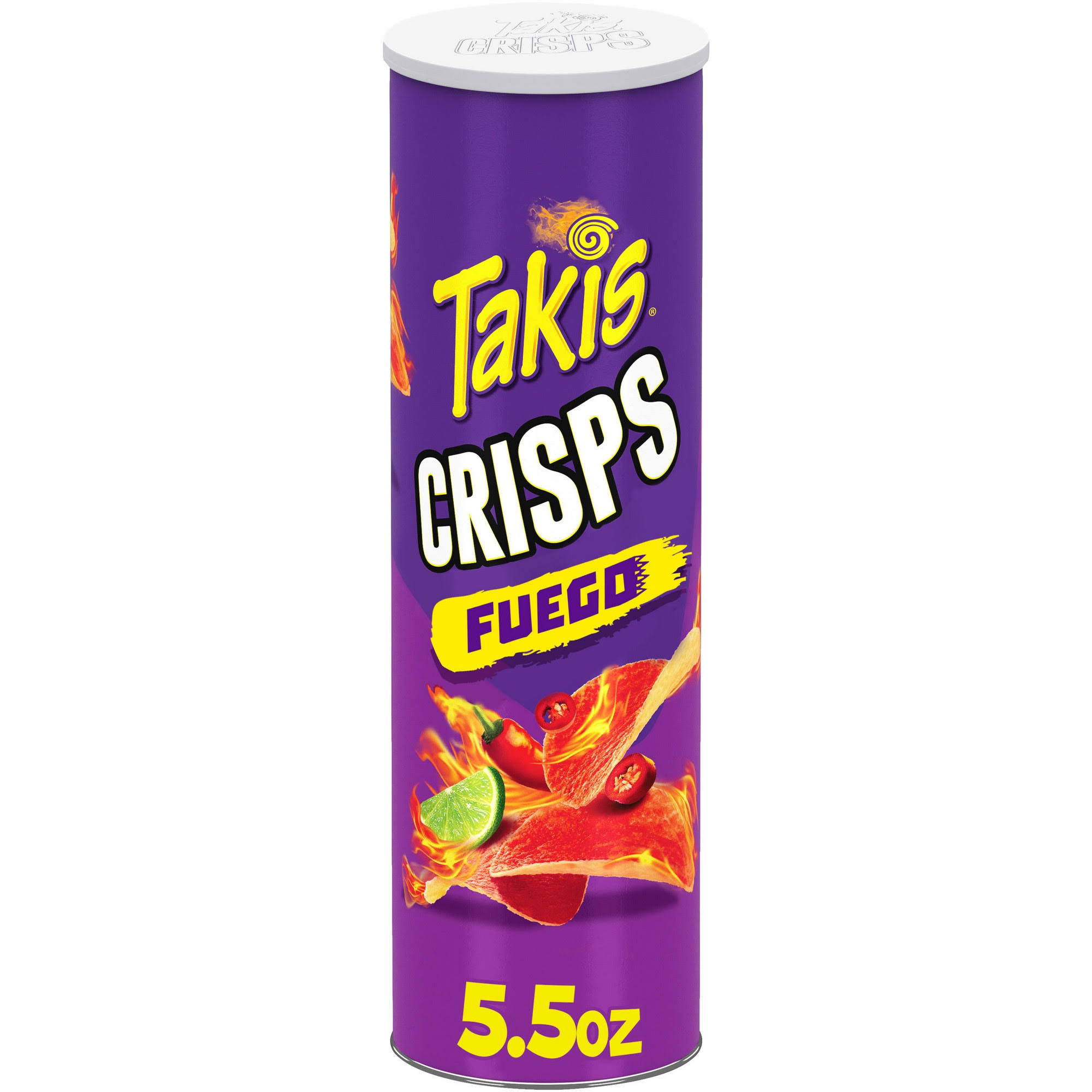 Takis Crisps Fuego Flavor Canister 5.5oz