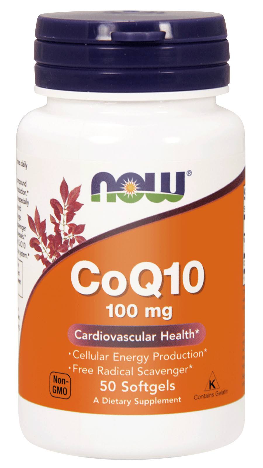 Now Foods - Coq10 - 100mg, 50 Softgels