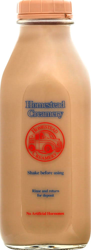 Homestead Creamery Milk, Cowpuccino - 1 qt