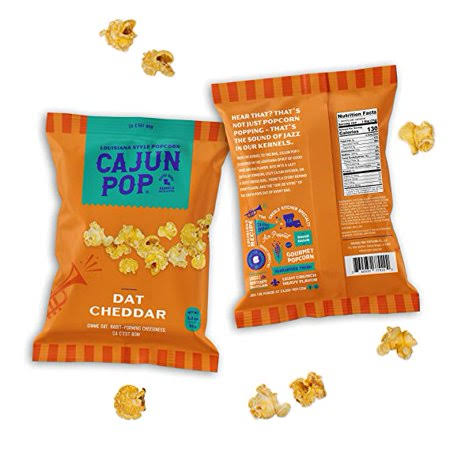 Cajun Pop Dat Cheddar, Size: Snack