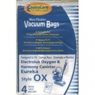 Electrolux Harmony Oxygen Canister Micro-Filtration Vacuum Bags - 4pk