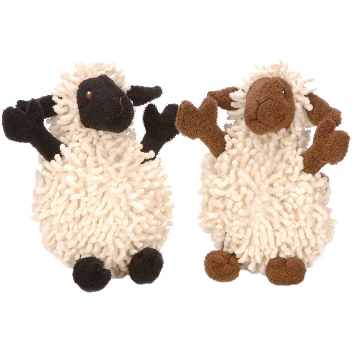 goDog Fuzzy Wuzzies 770613 Sheep Assortment Plush Dog Toy Lamb