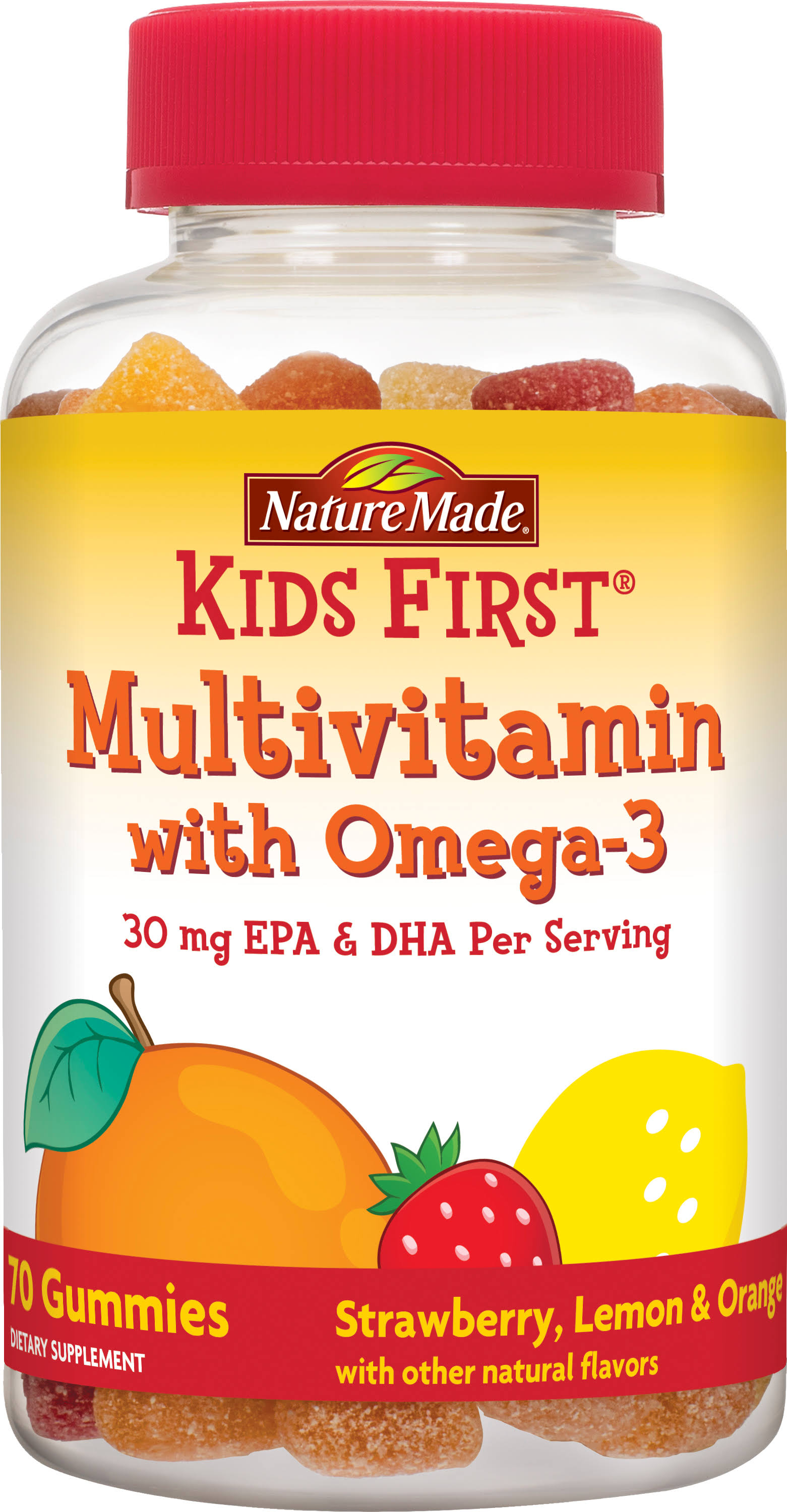 Nature Made Kids First Multivitamin with Omega 3 Gummies Supplement - 70ct