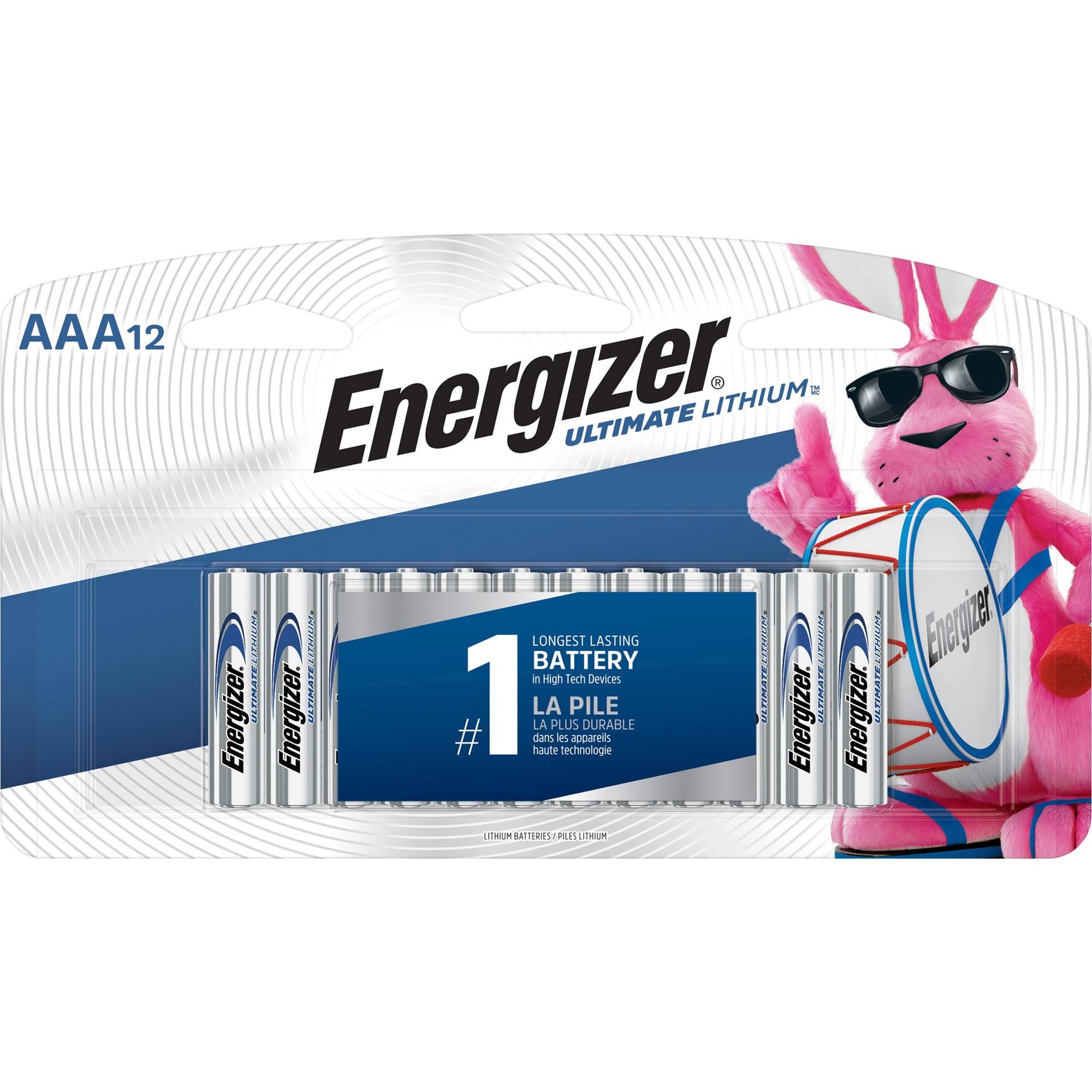 Energizer L92sbp-12 Ultimate Lithium AAA Batteries Battery - 12pk