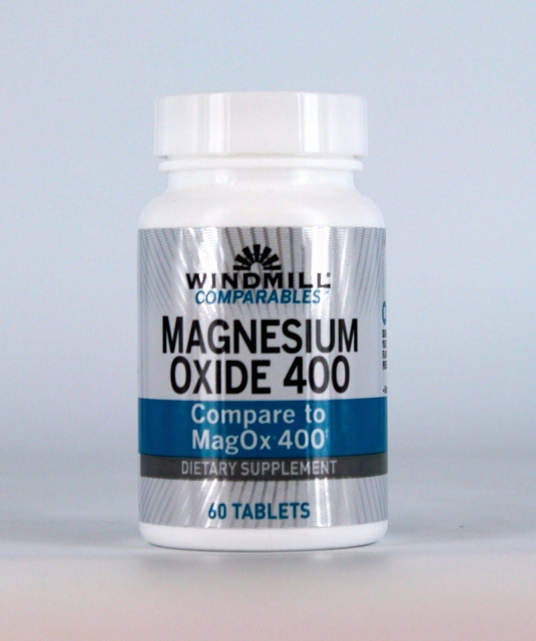 Windmill Health Magnesium Oxide, 400 mg, 60 Caps