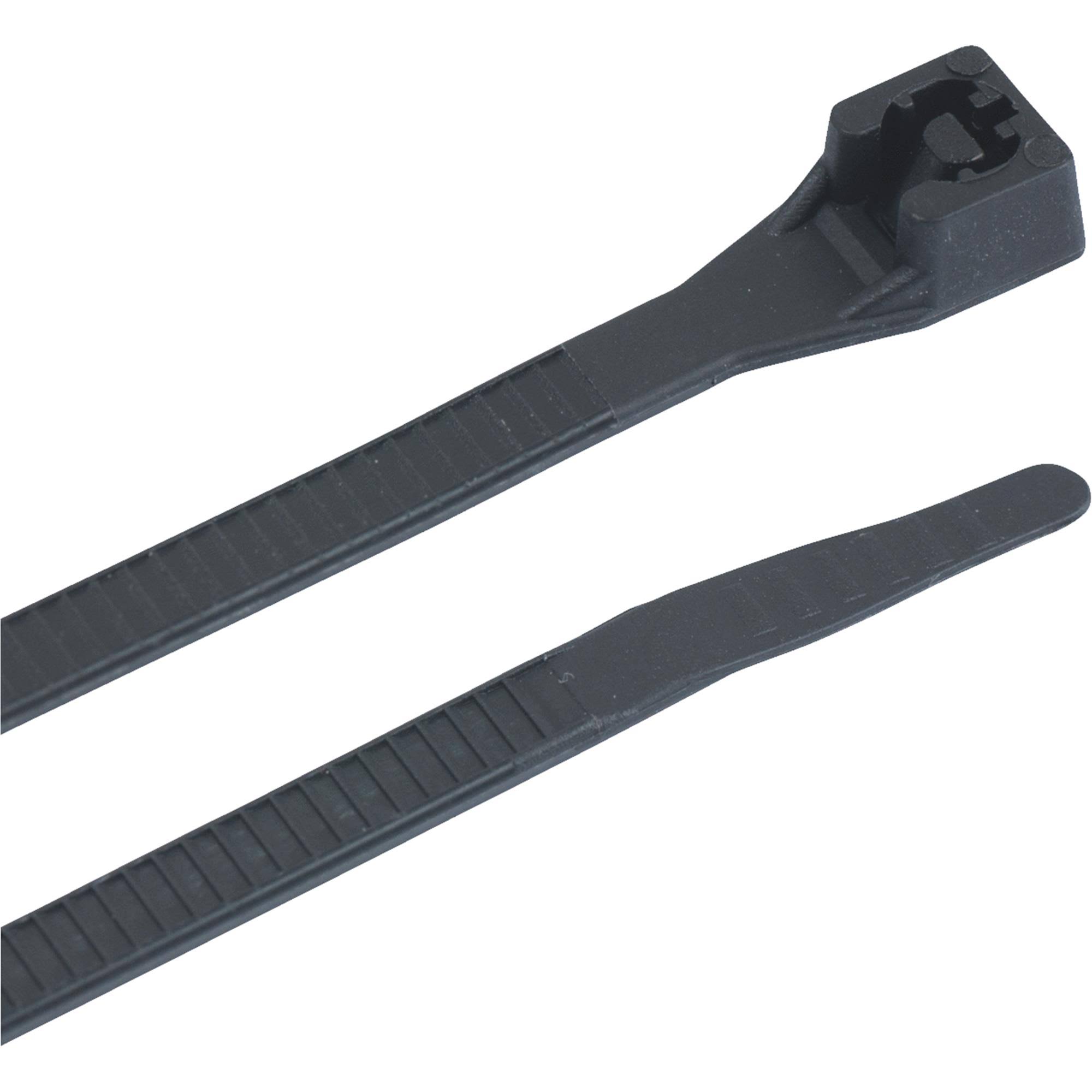 Gardner Bender Cable Tie, Black, 4" - 100 pack