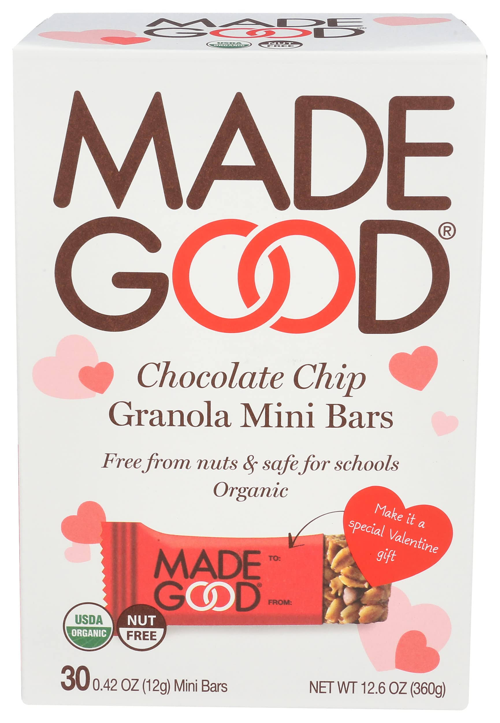 MadeGood Organic Chocolate Chip Granola Mini Bars, 12.6 oz