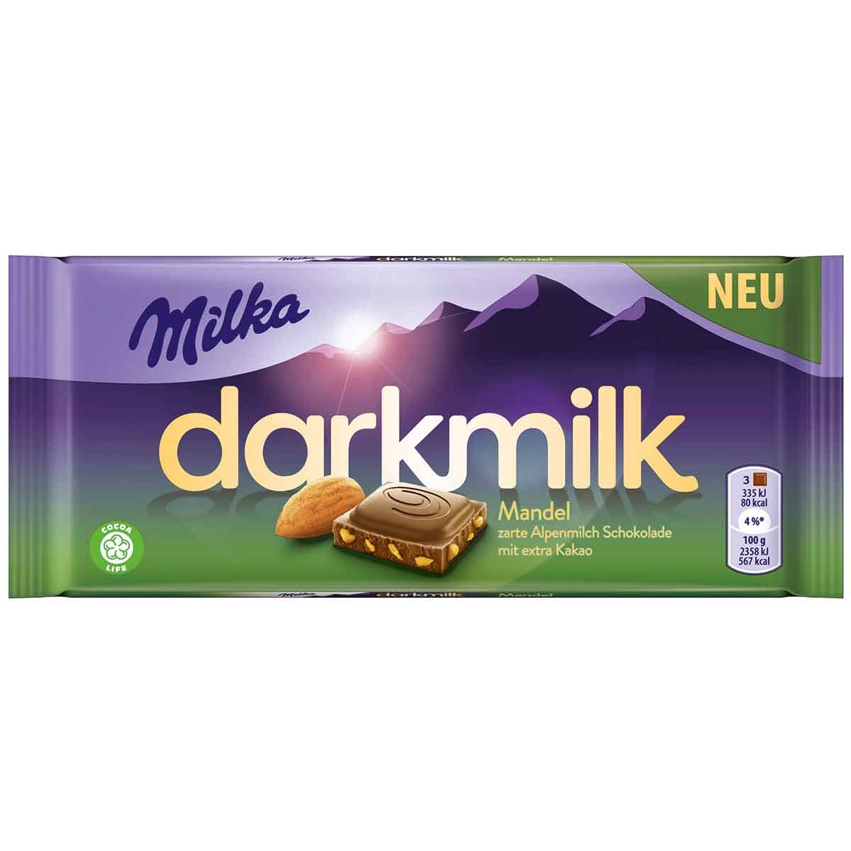 Chocolate Milka Darkmilk Almonds 85 G / 3 oz