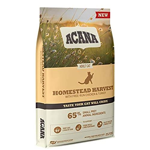 Acana Dry Cat Food, Homestead Harvest, Chicken, Turkey, and Duck, 10lb