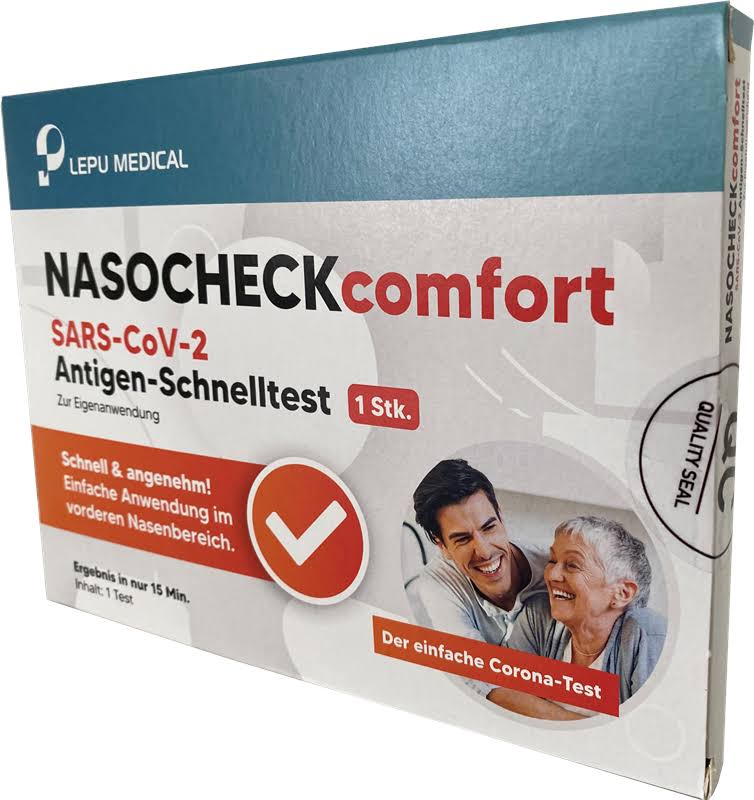 CLUNGENE SARS-CoV-2 NASOCHECKcomfort Corona Selbsttest Hygiene Original