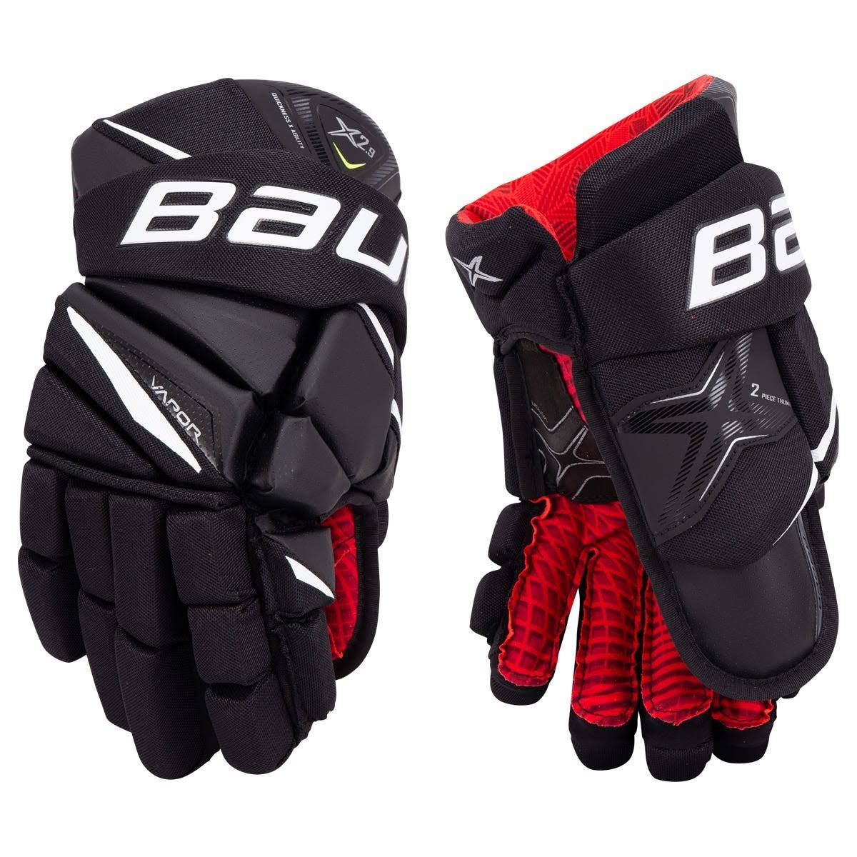 Bauer Vapor X2.9 Hockey Gloves - Senior - Black/White - 13.0"