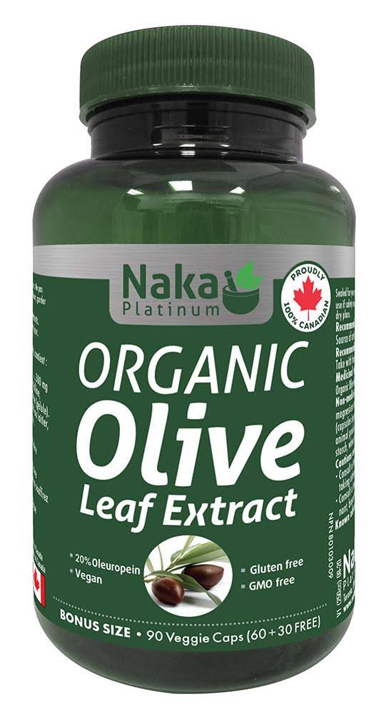 Naka Platinum Organic Olive Leaf Extract 90 Veggie Caps