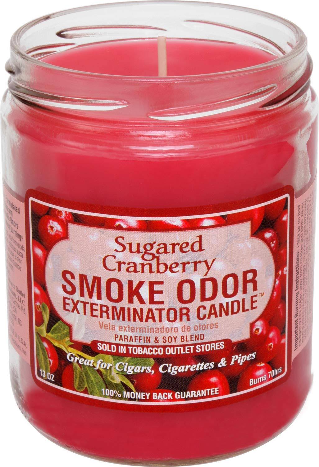 Smoke Odor Exterminator, Sugared Cranberry Candle, 13 oz