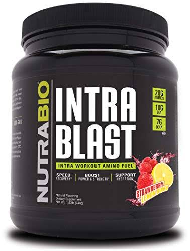 NutraBio Intra Blast - 30 Servings (Strawberry Lemon Bomb)