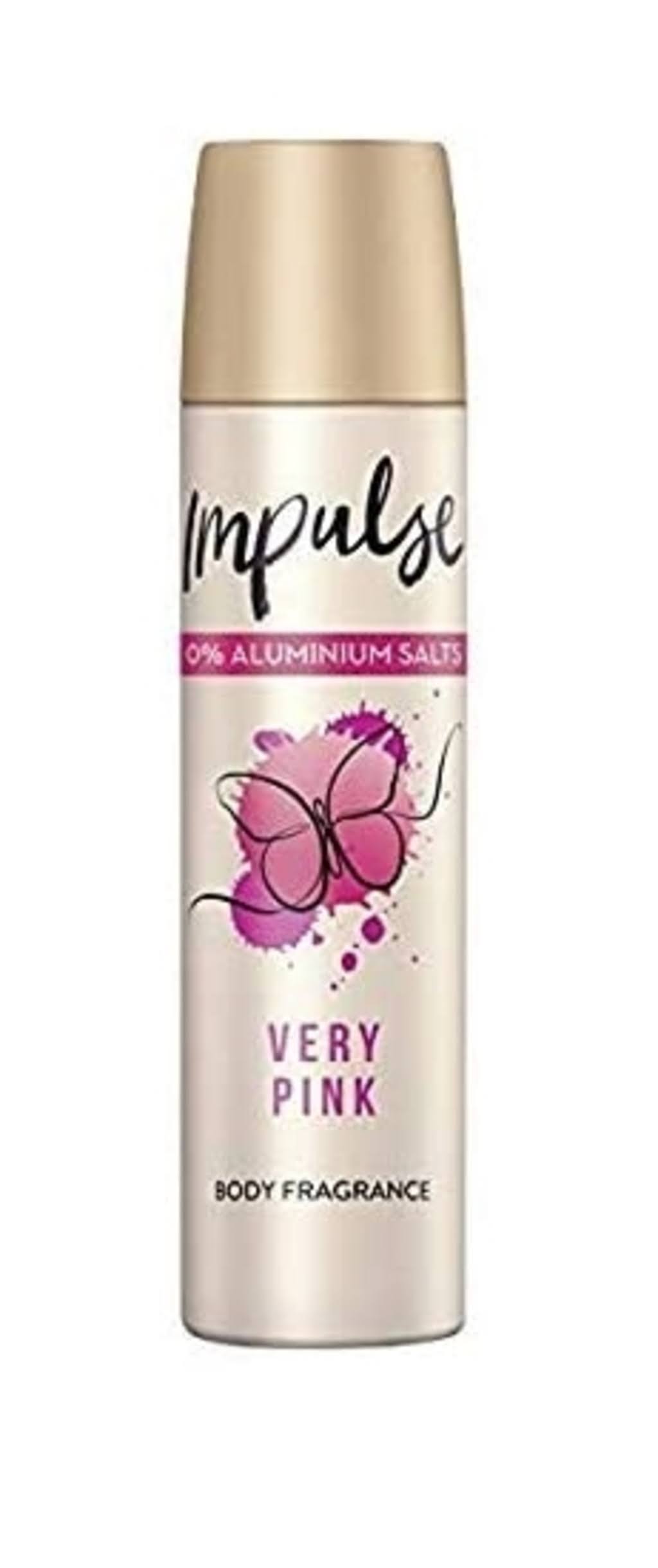 Impulse Very Pink Body Spray Deodorant - Roses and Grapefruit, 75ml