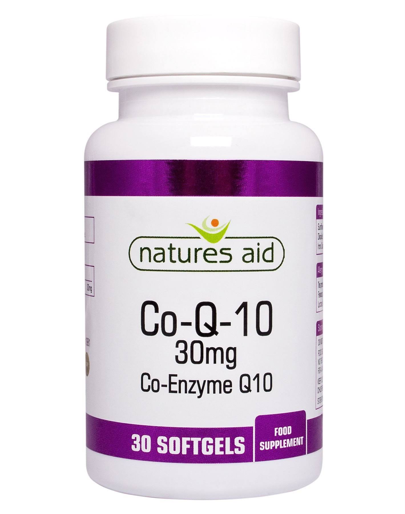 Natures Aid Co-Q-10 - 30 Capsules