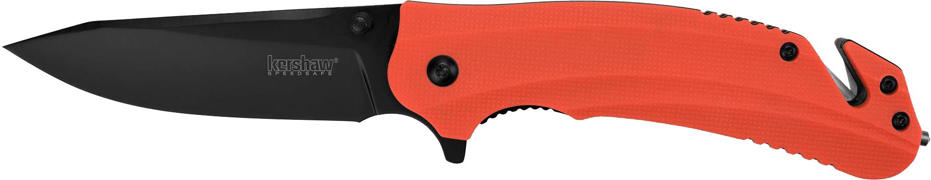 Kershaw Barricade Survival Assisted Folding Knife - Orange and Black