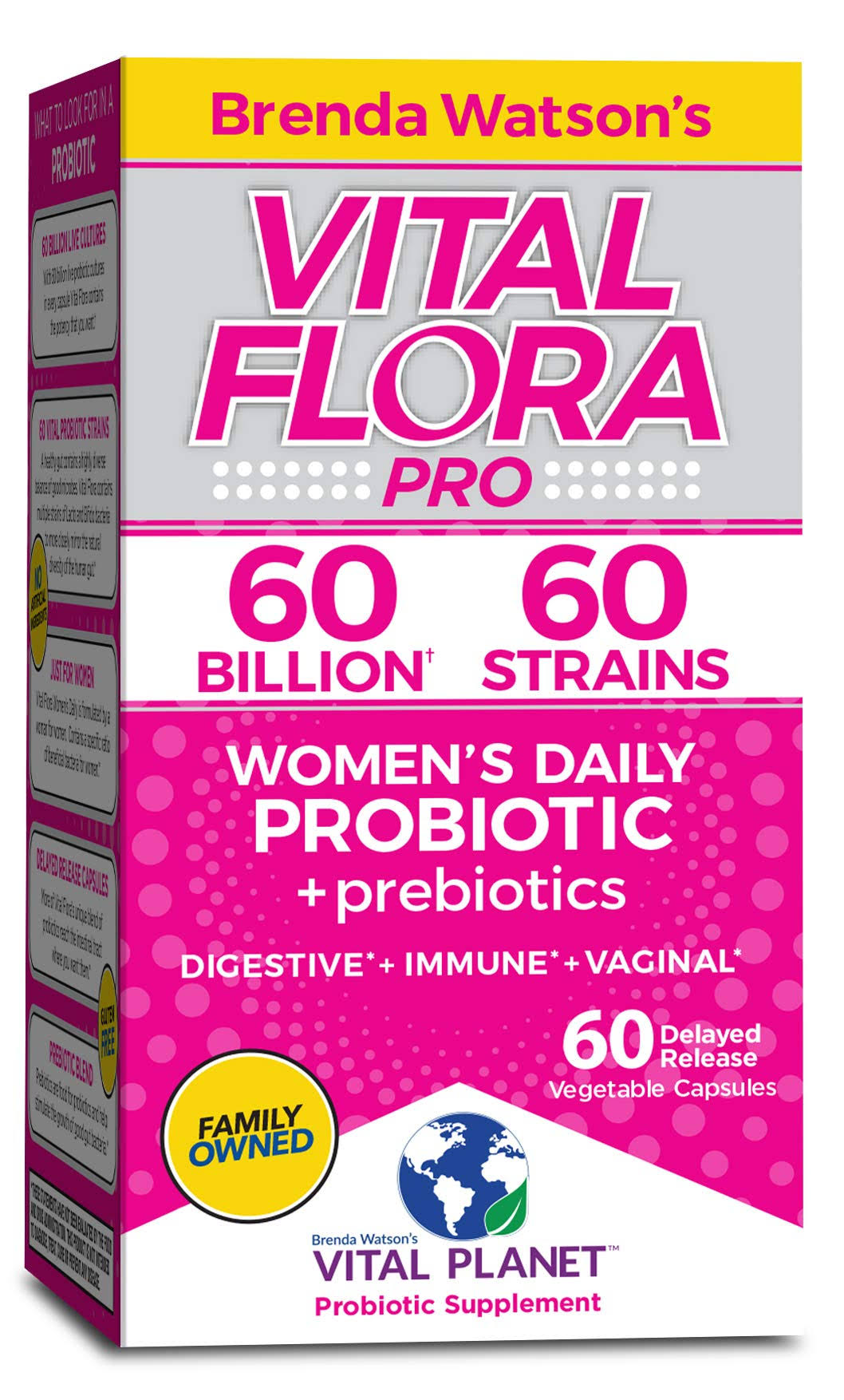 Vital Flora Womens Daily Probiotic Supplement - 60ct