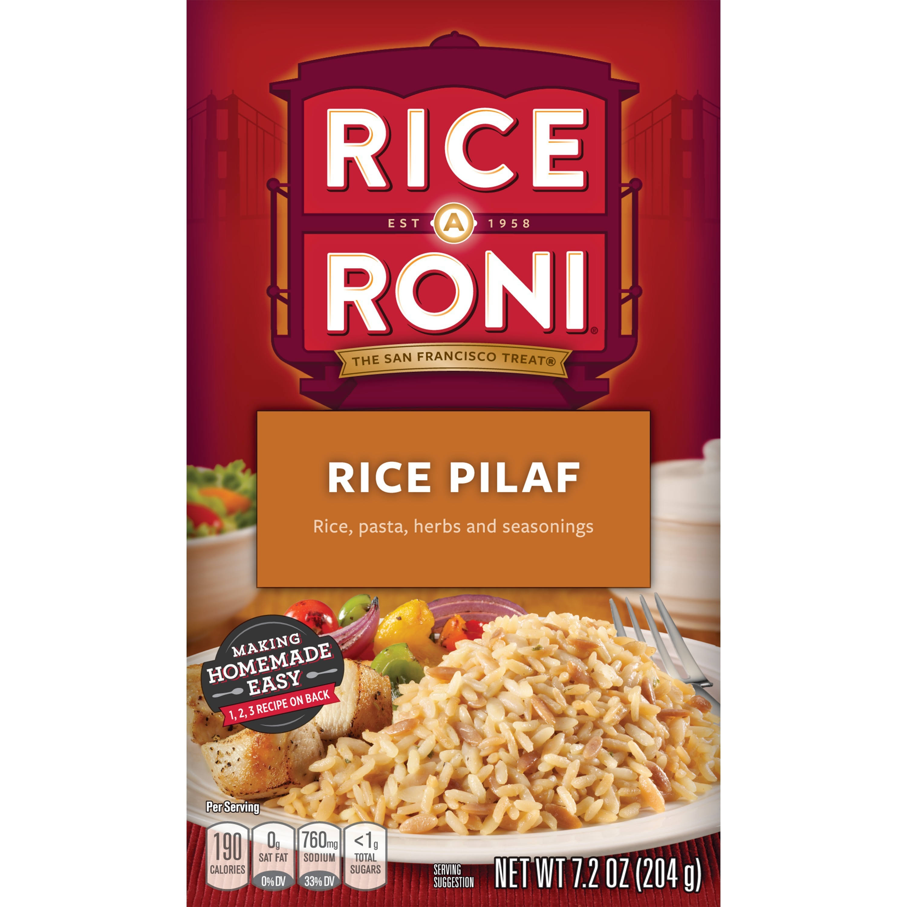 Rice a Roni The San Francisco Treat - Rice Pilaf, 7.2oz