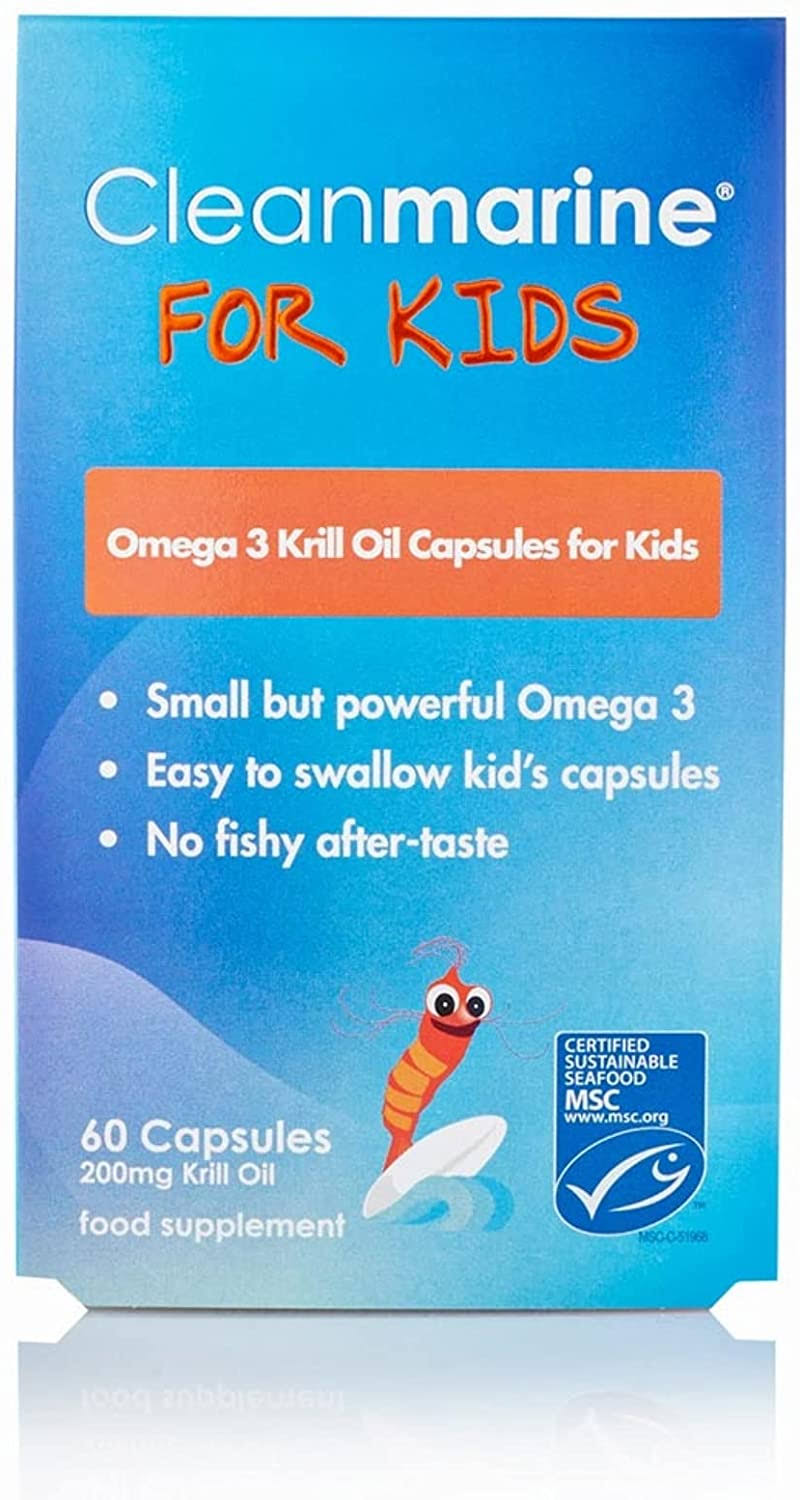 CleanMarine Krill Oil for Kids - 60 Capsules