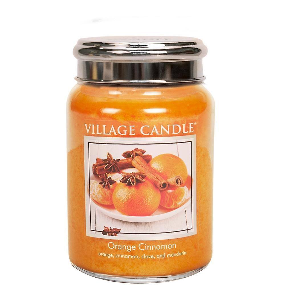Village Candle Large Jar Scented Candle - Orange Cinnamon