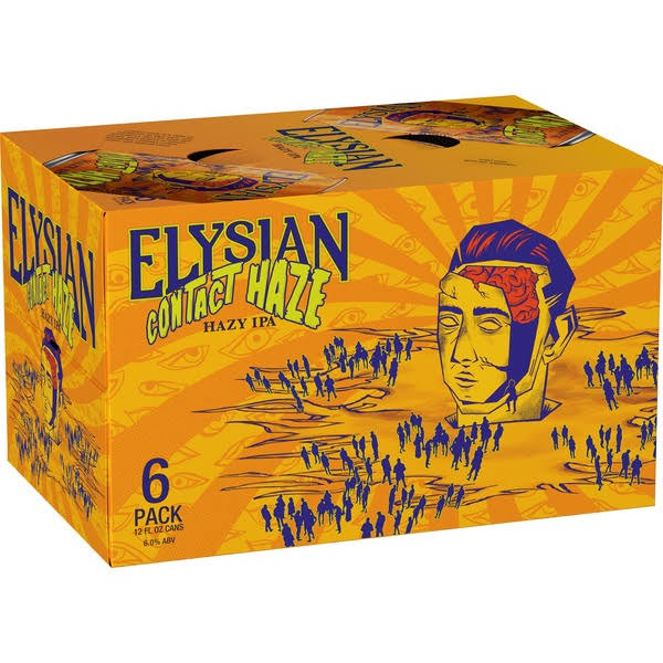 Elysian Brewing Contact Haze Beer, Hazy IPA, 6 Pack - 6 pack, 12 fl oz cans
