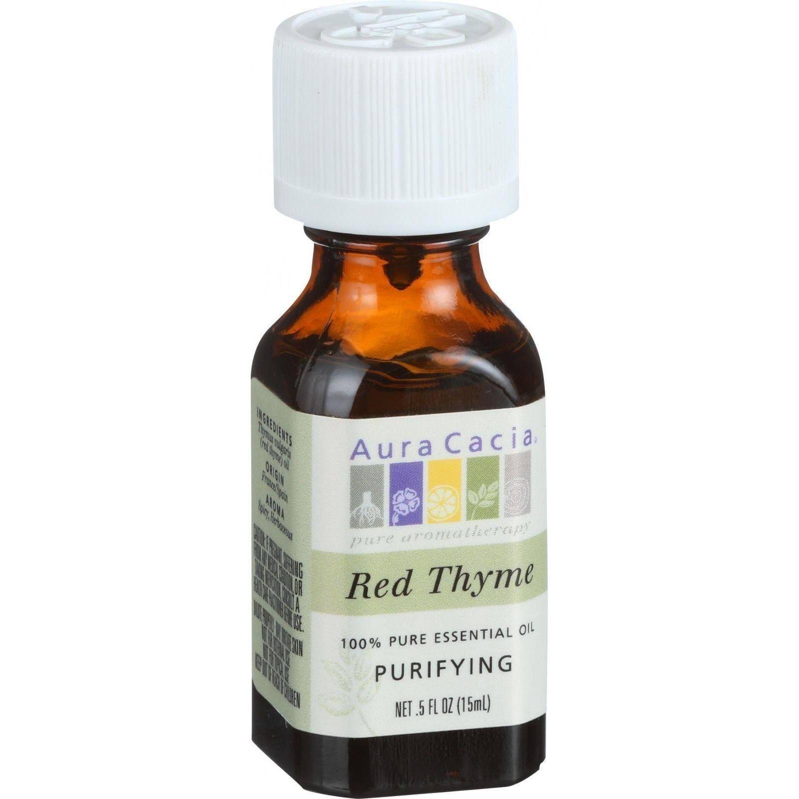 Aura Cacia 100% Pure Essential Oil - Red Thyme, Purifying, 0.5 oz