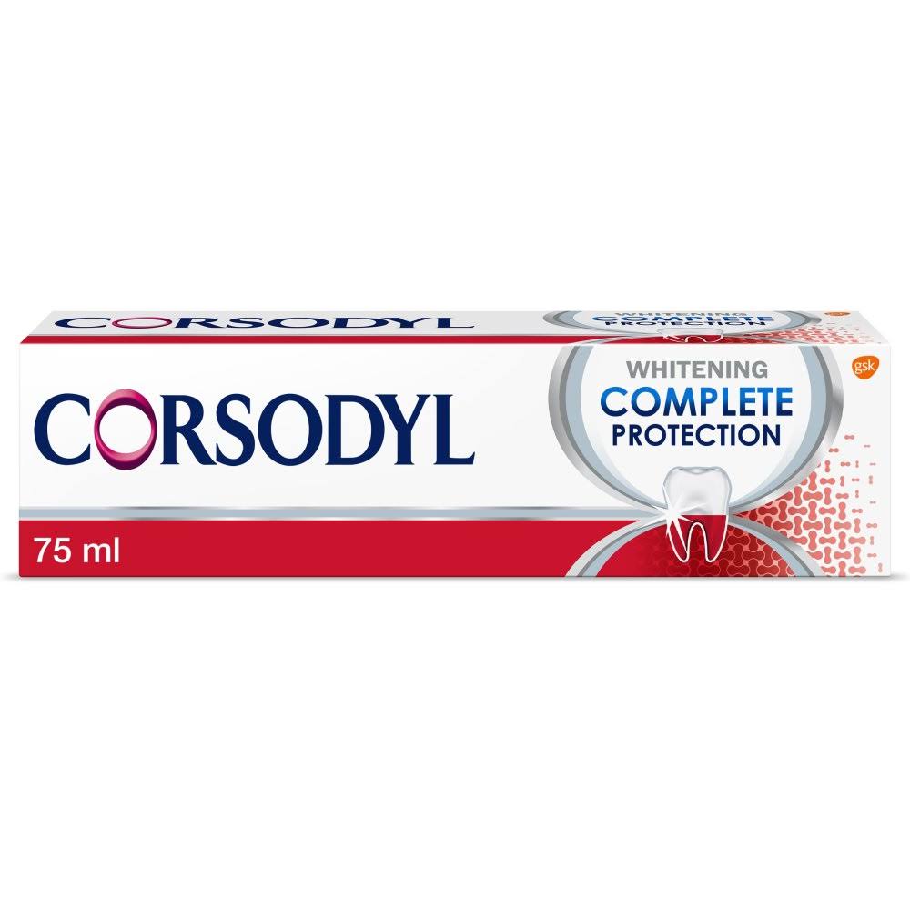 Corsodyl Complete Protection Gum Toothpaste Whitening 75ml