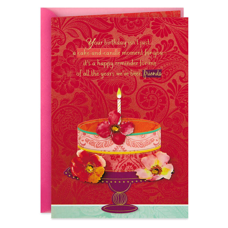 Hallmark Birthday Card, Happy We're Friends Birthday Card