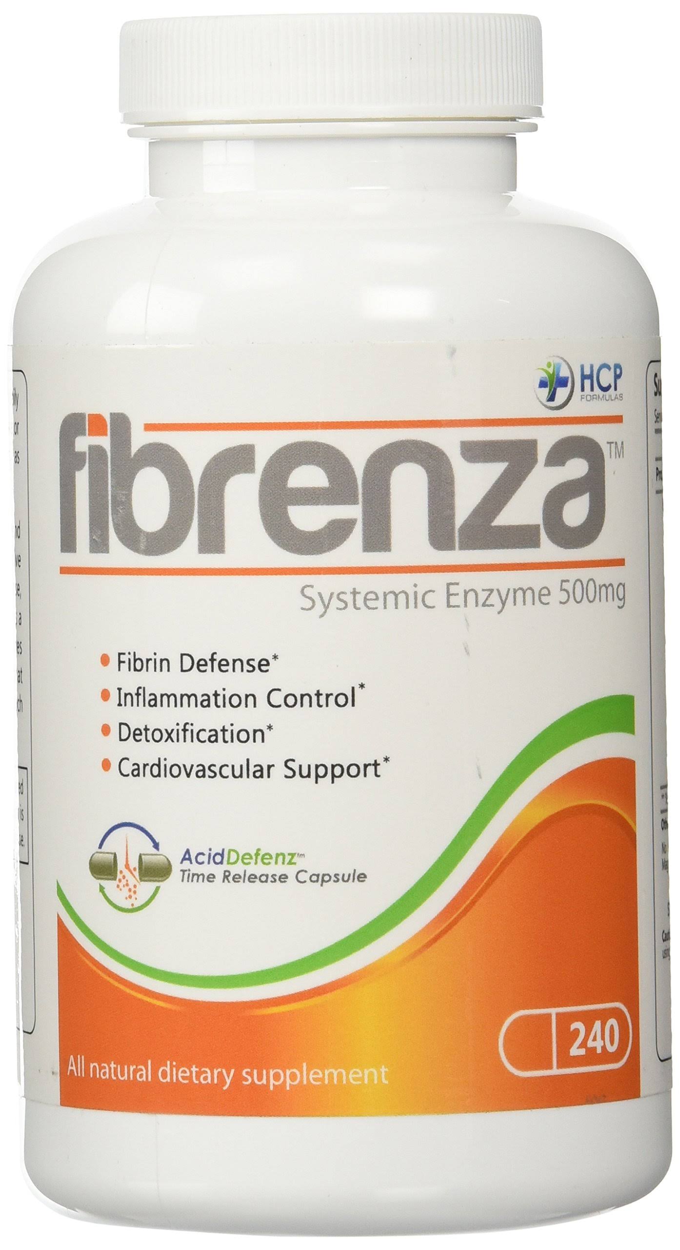 HCP Formulas Fibrenza Systemic Enzyme - 500mg, 240ct