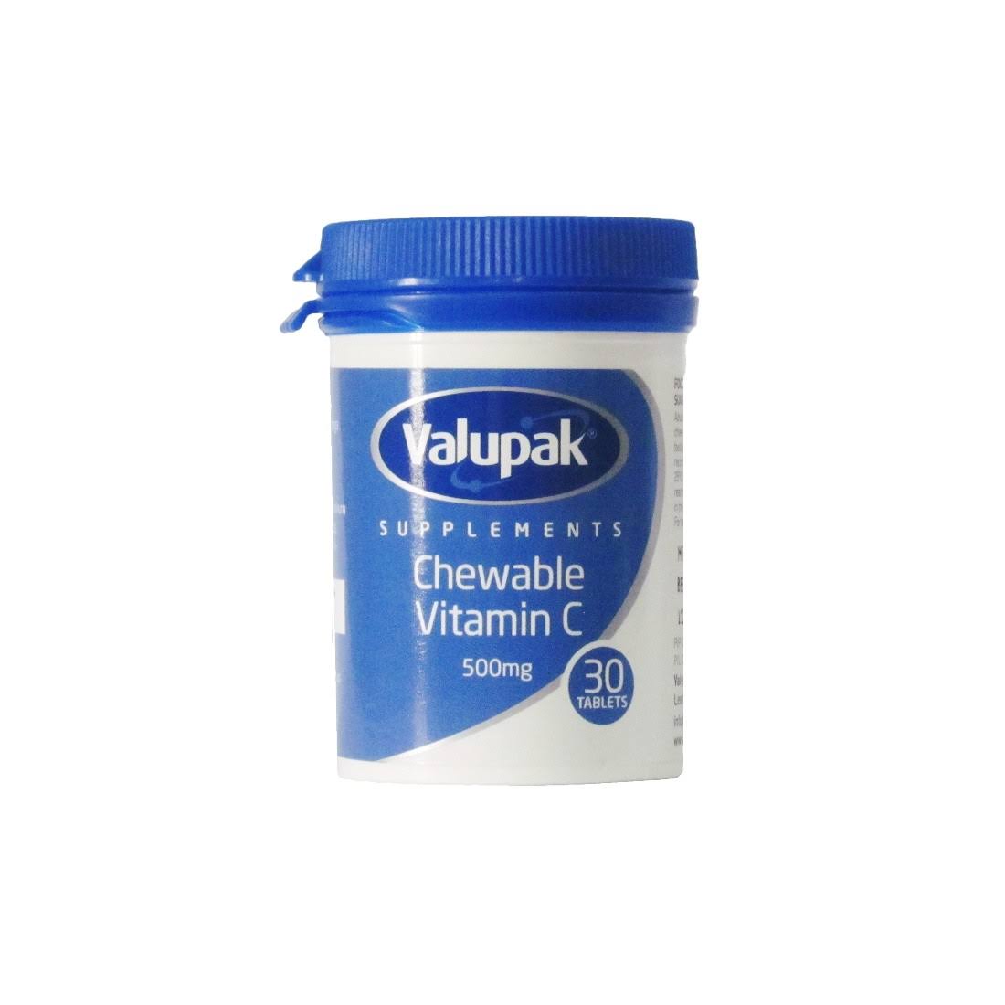 Valupak Supplements Chewable Vitamin C - 30 Tablets