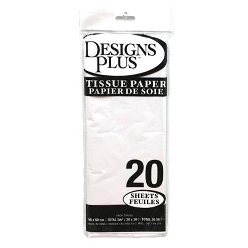 000 Christmas Tissue Paper - 20 sheets in White