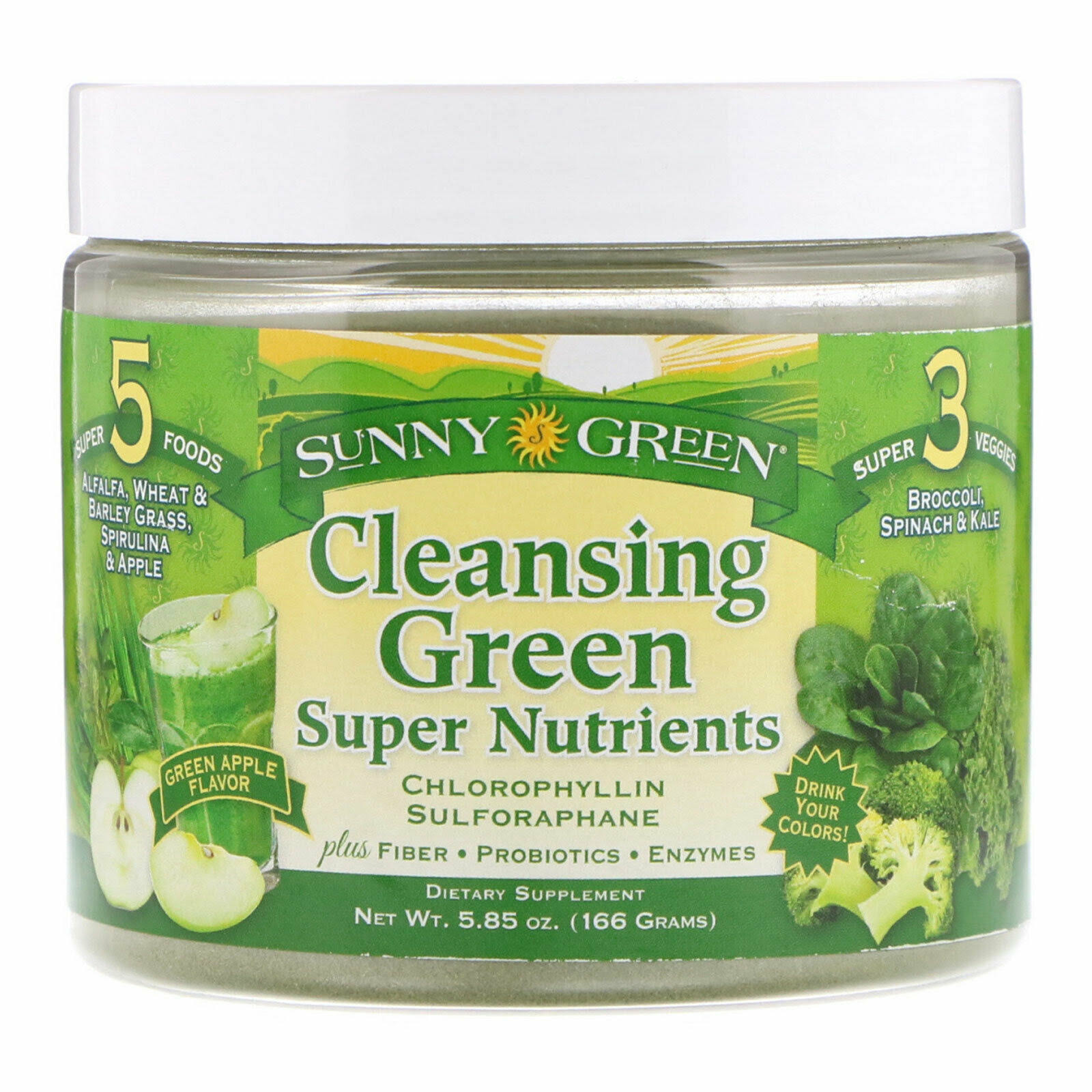 Sunny Green Cleansing Super Nutrients, 5.85 Ounce