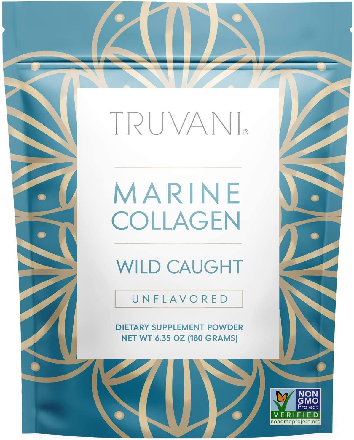 Truvani wild caught hydrolyzed marine collagen protein powder 6.35 oz